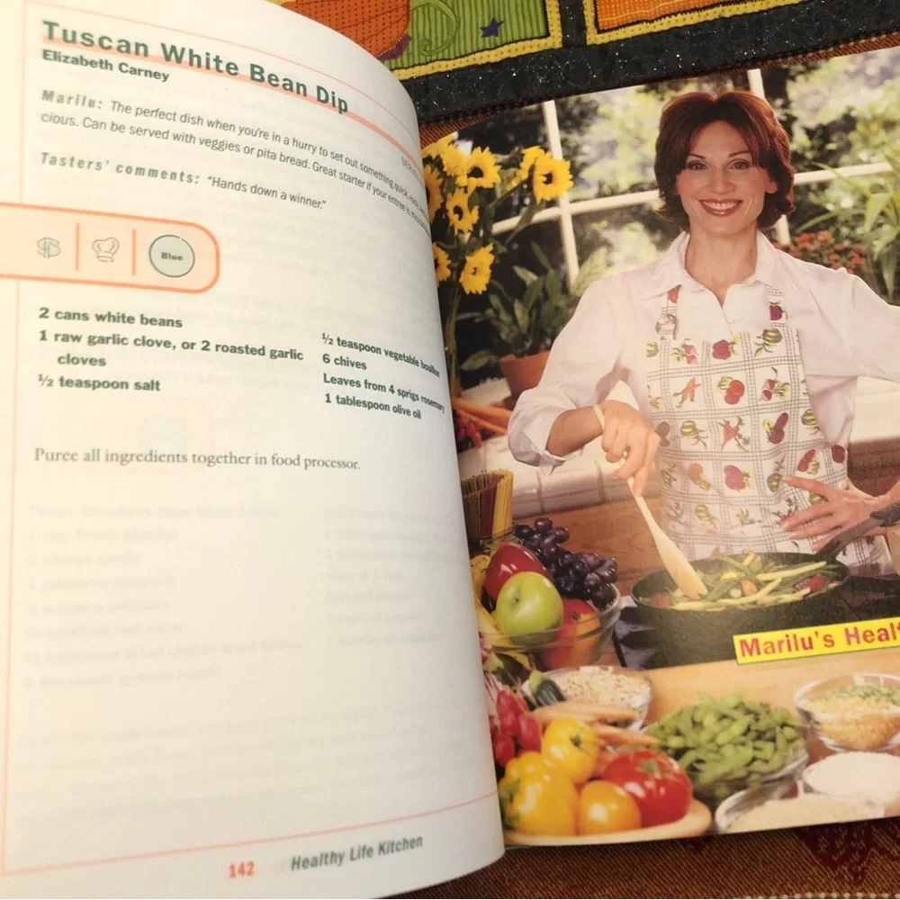 Healthy Life Kitchen -recipes- by Lorin Henner and Marilu Henner 2000, Hardcover